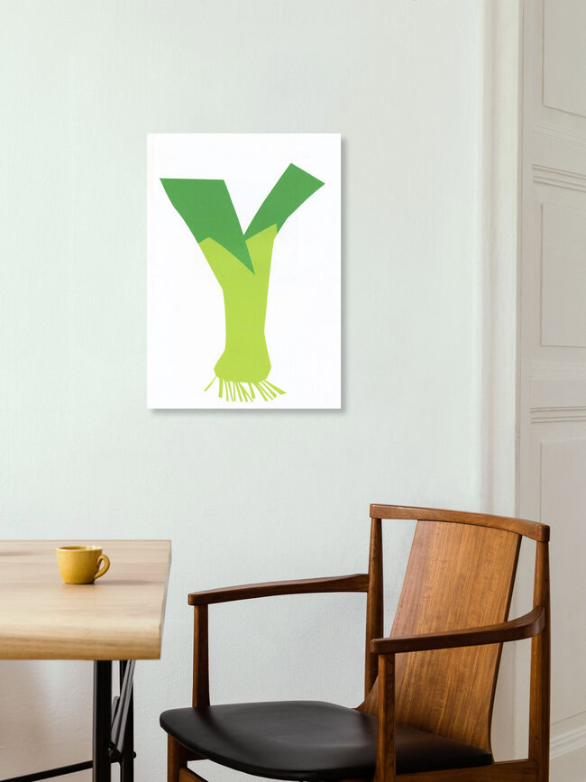 'Leek' – Wall Art by Zenji Funabashi as Poster or Acrylic Glass Print