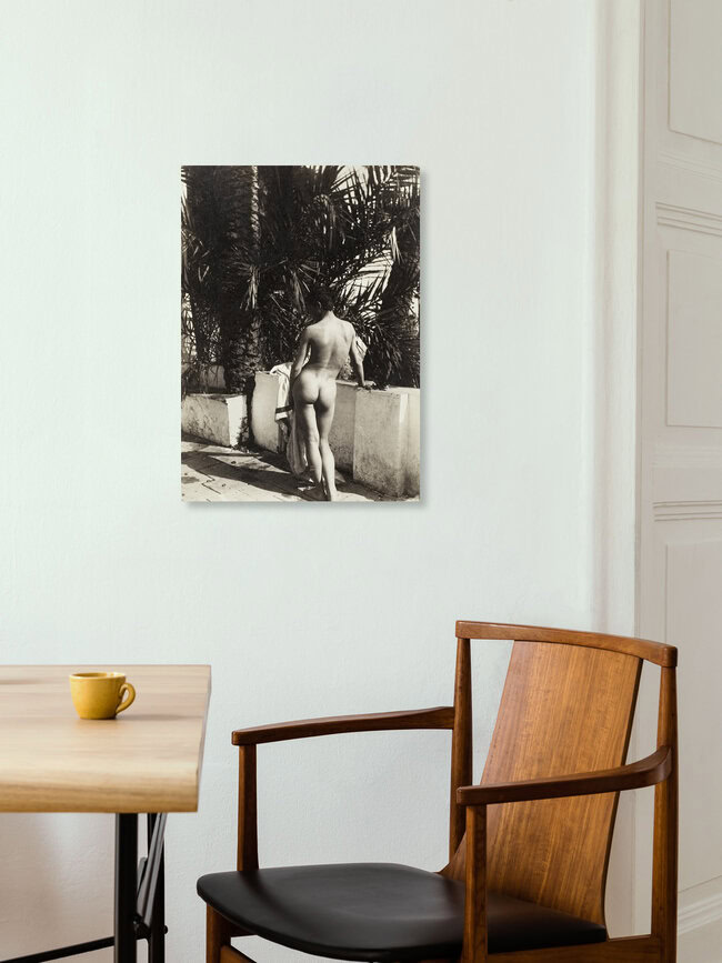 Wilhelm von Gloeden: Männlicher Akt, Deutschland – Fotokunst von Vintage Collection als Poster oder Acrylglasbild