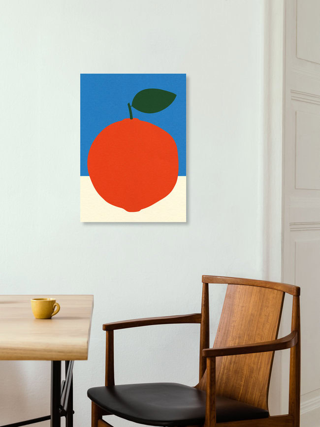 Wandbild 'Orange Paper Cut Out' – Kunst von Rosi Feist als Poster oder Acrylglasbild
