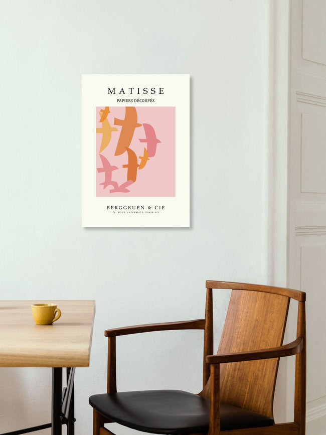 'Matisse - The Cut Outs - Papiers Découpés Print beige-rose' – Wall Art by Art Classics as Poster or Acrylic Glass Print