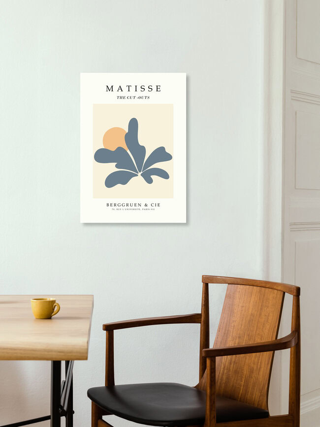Wandbild 'Henri Matisse Papiers Découpés Poster beige-blau' – Kunst von Art Classics als Poster oder Acrylglasbild