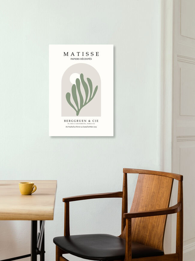 'Matisse Papiers Découpés beige-green' – Wall Art by Art Classics as Poster or Acrylic Glass Print