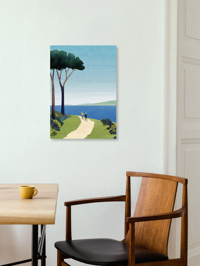 'Bike Ride' – Wall Art by Henry Rivers as Poster or Acrylic Glass Print
