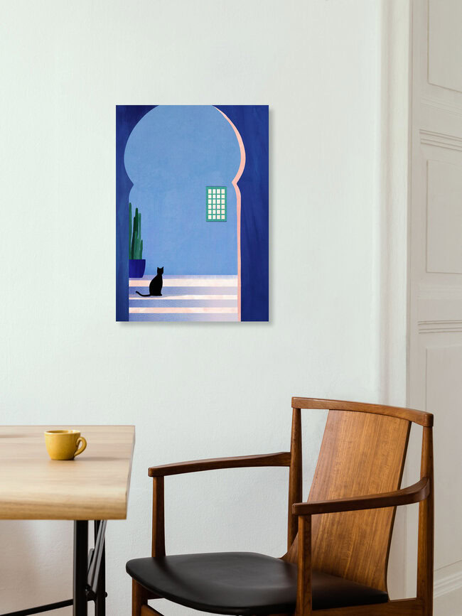 'Black Cat' – Wall Art by Henry Rivers as Poster or Acrylic Glass Print