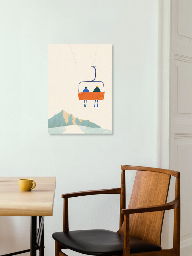 Wandbild 'Sessellift' – Kunst von Henry Rivers als Poster oder Acrylglasbild