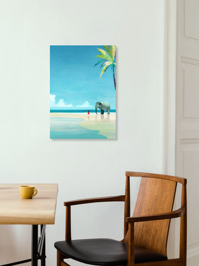 'Elephant Beach' – Wall Art by Henry Rivers as Poster or Acrylic Glass Print