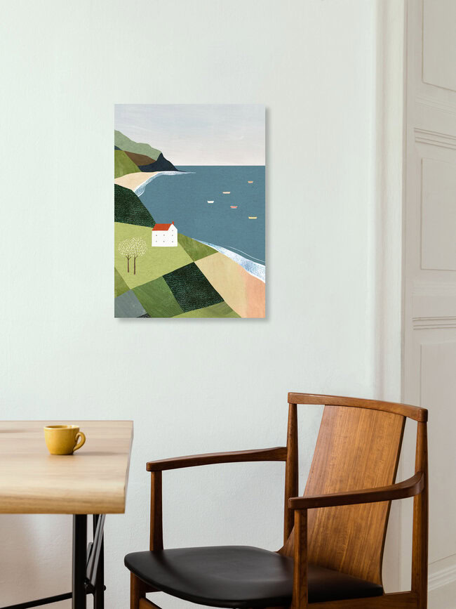 'House on the Cliff' – Wall Art by Henry Rivers as Poster or Acrylic Glass Print