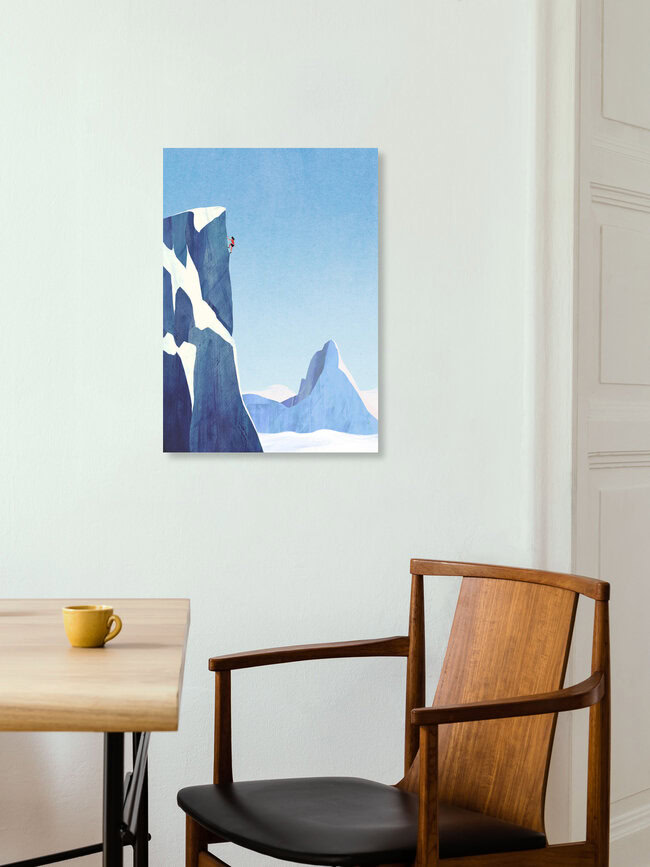 'Mountain Climbing' – Wall Art by Henry Rivers as Poster or Acrylic Glass Print