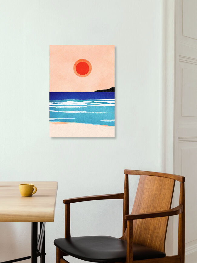 'Ocean Sunrise' – Wall Art by Henry Rivers as Poster or Acrylic Glass Print