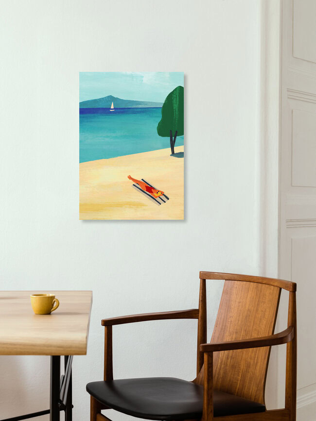 'Sunbathing' – Wall Art by Henry Rivers as Poster or Acrylic Glass Print