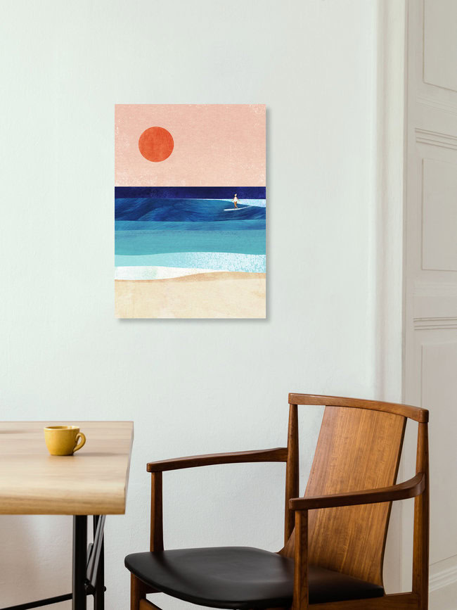 'Sunset Wave' – Wall Art by Henry Rivers as Poster or Acrylic Glass Print