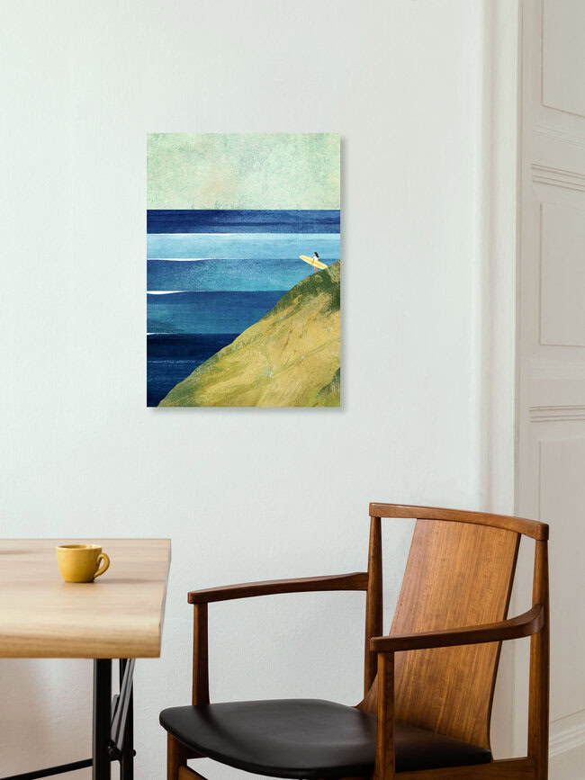 'Surf Girl II' – Wall Art by Henry Rivers as Poster or Acrylic Glass Print