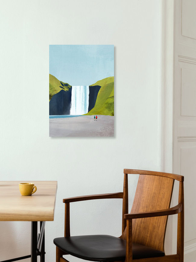 Wandbild 'Wasserfall' – Kunst von Henry Rivers als Poster oder Acrylglasbild