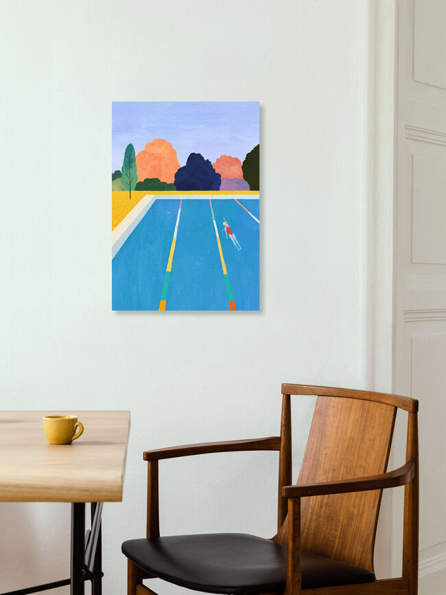 'Afternoon Swim' – Wall Art by Henry Rivers as Poster or Acrylic Glass Print