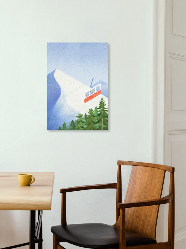 Wandbild 'In den Alpen' – Kunst von Henry Rivers als Poster oder Acrylglasbild