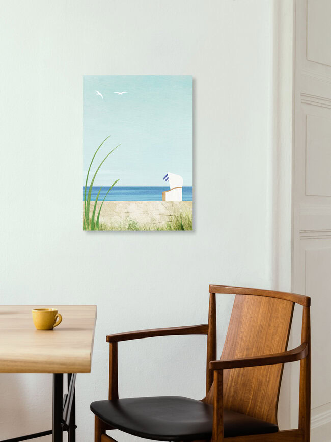 'Beach Chair Baltic Sea' – Wall Art by Henry Rivers as Poster or Acrylic Glass Print