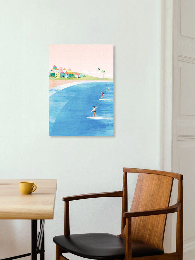 'Surf Beach' – Wall Art by Henry Rivers as Poster or Acrylic Glass Print