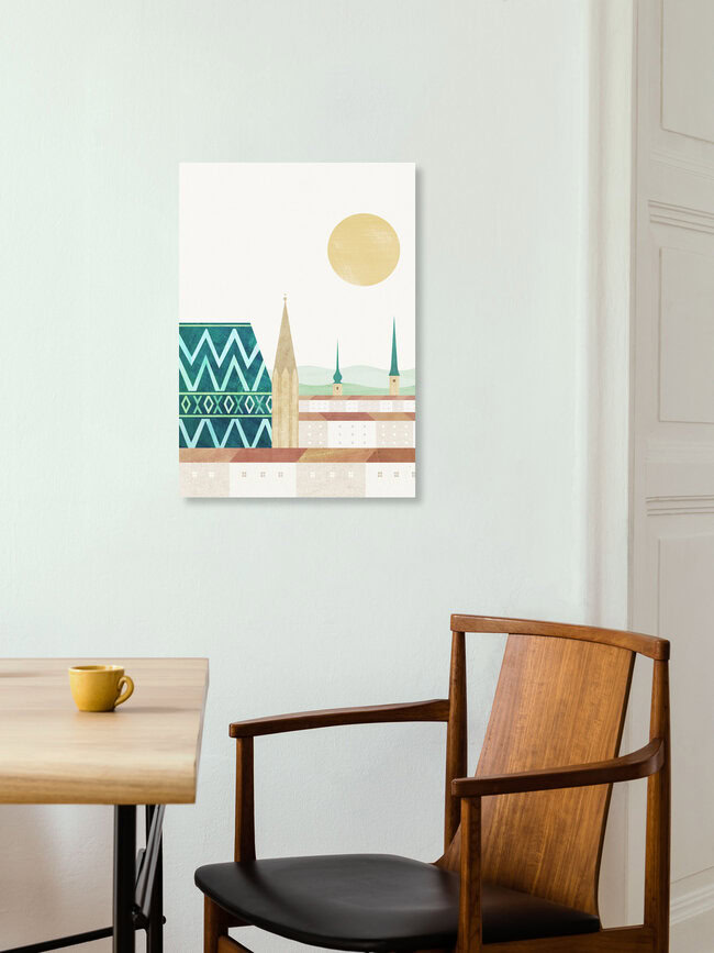 Wandbild 'Wien' – Kunst von Henry Rivers als Poster oder Acrylglasbild