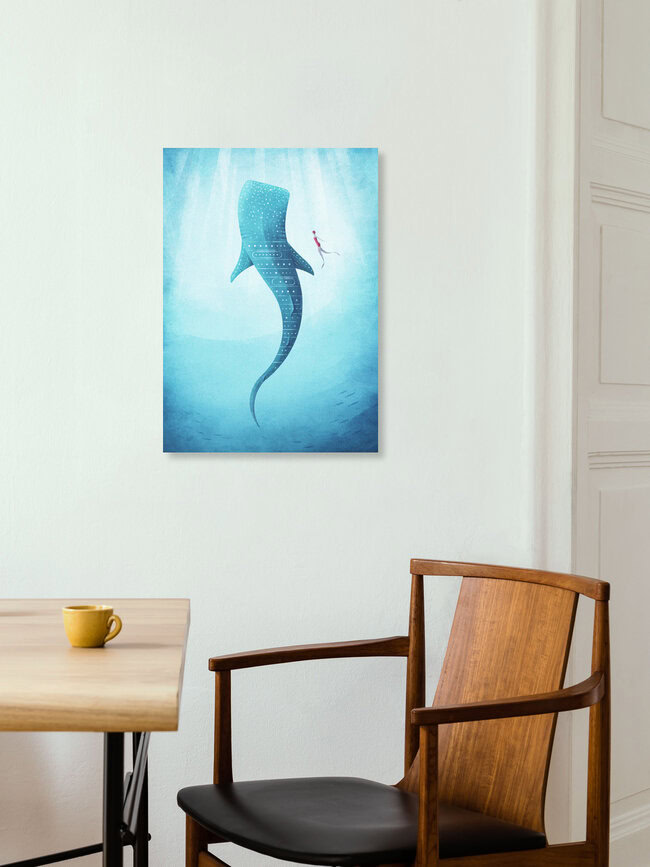 Wandbild 'Wahlhai' – Kunst von Henry Rivers als Poster oder Acrylglasbild