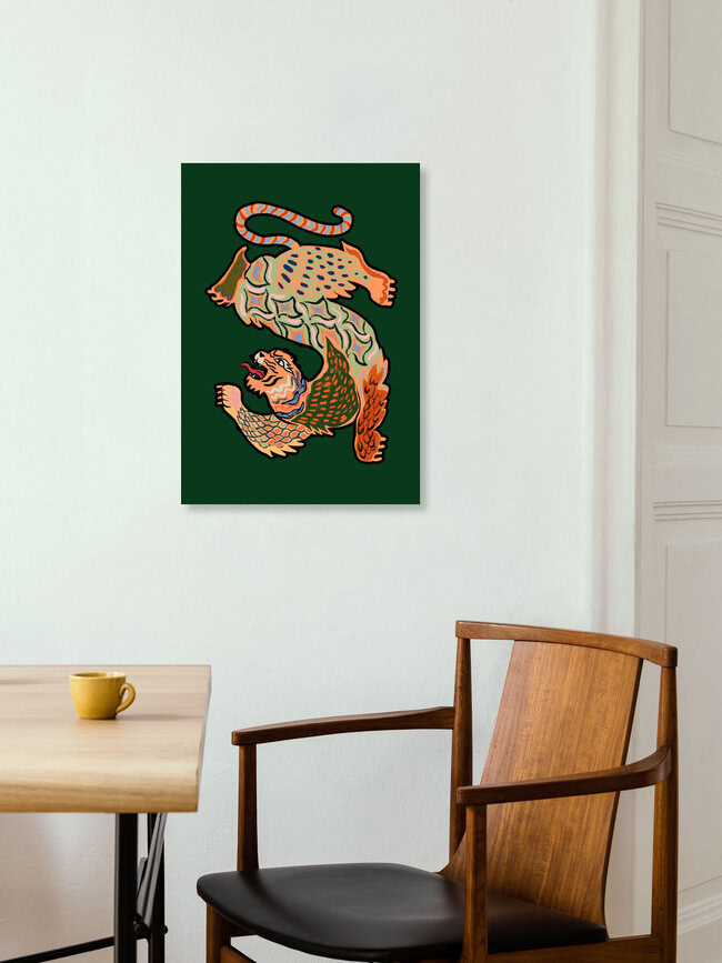 Wandbild 'Asian Tiger' – Kunst von Arty Guava als Poster oder Acrylglasbild