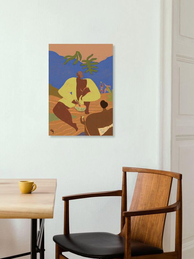 Wandbild 'Her Melon' – Kunst von Arty Guava als Poster oder Acrylglasbild