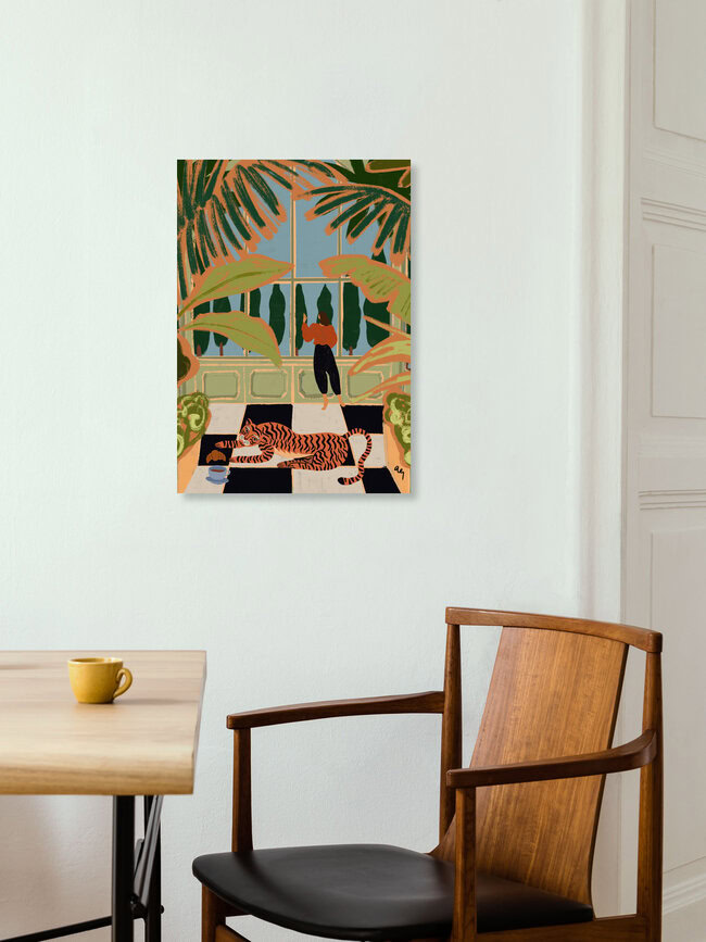 Wandbild 'Green House' – Kunst von Arty Guava als Poster oder Acrylglasbild