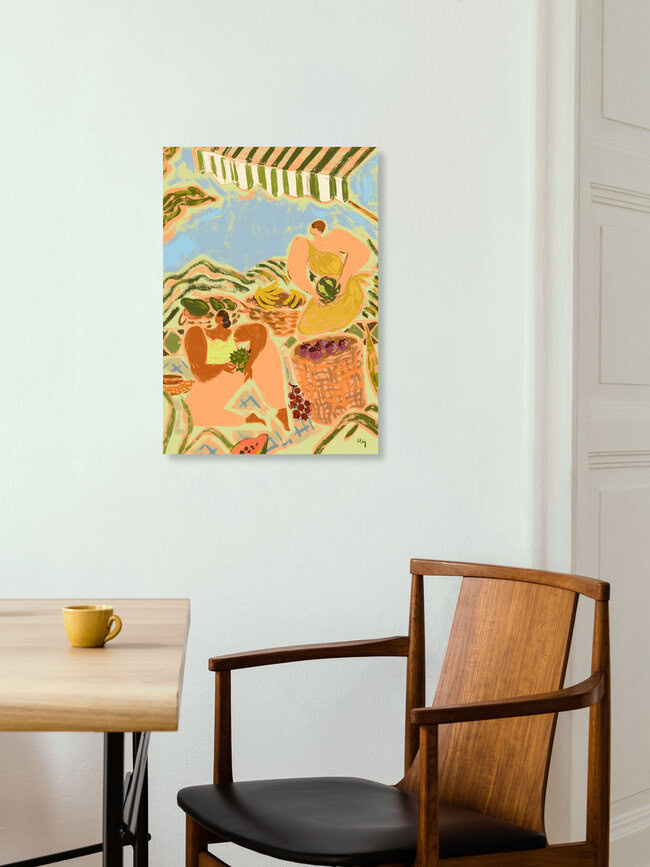 Wandbild 'Fruit Stand' – Kunst von Arty Guava als Poster oder Acrylglasbild