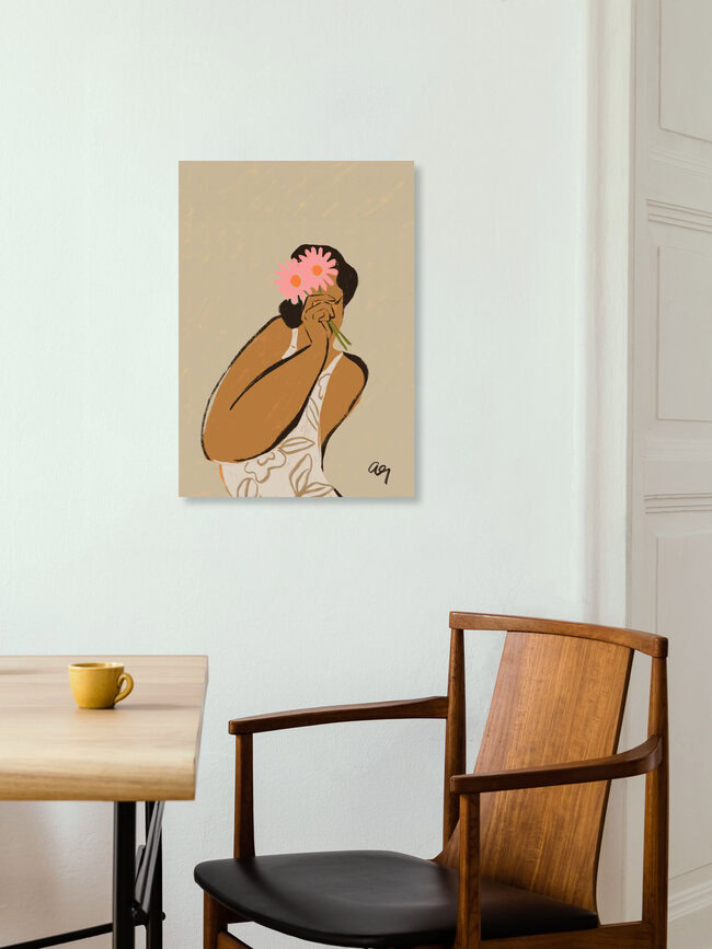 Wandbild 'Flower Tinted Glasses' – Kunst von Arty Guava als Poster oder Acrylglasbild