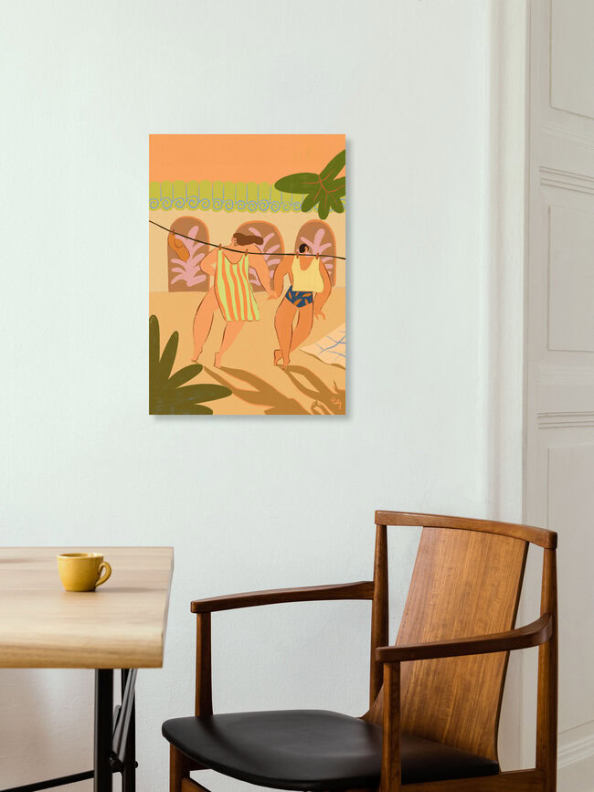 Wandbild 'Laundry Days' – Kunst von Arty Guava als Poster oder Acrylglasbild