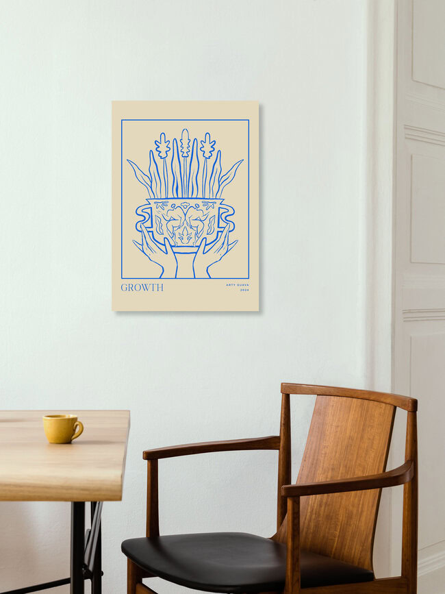 Wandbild 'Growth Line Art' – Kunst von Arty Guava als Poster oder Acrylglasbild