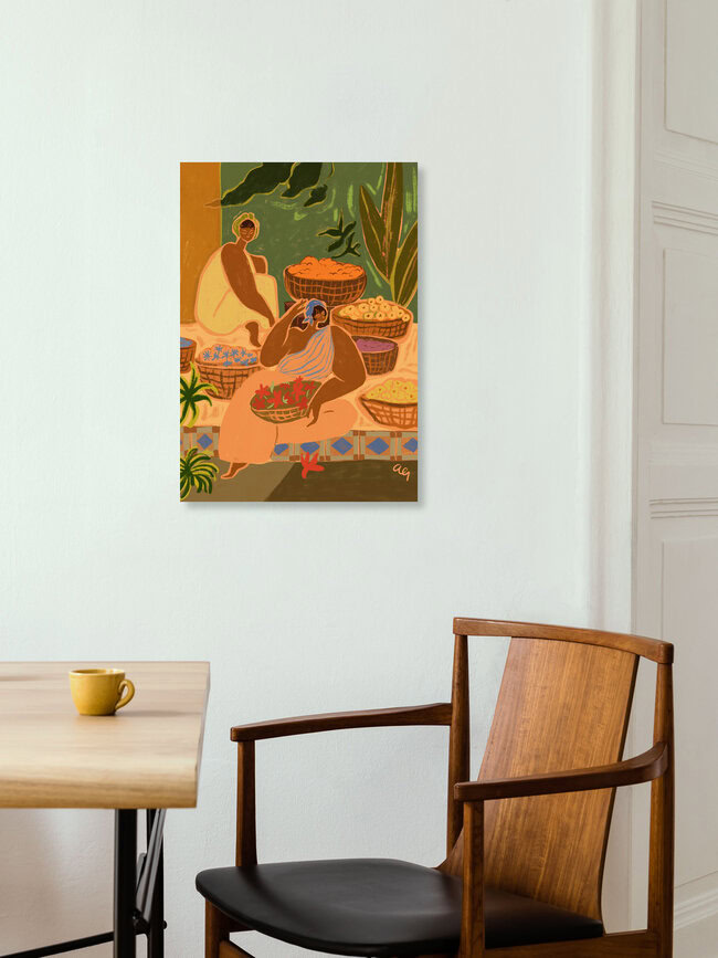 Wandbild 'Flower Sisters' – Kunst von Arty Guava als Poster oder Acrylglasbild
