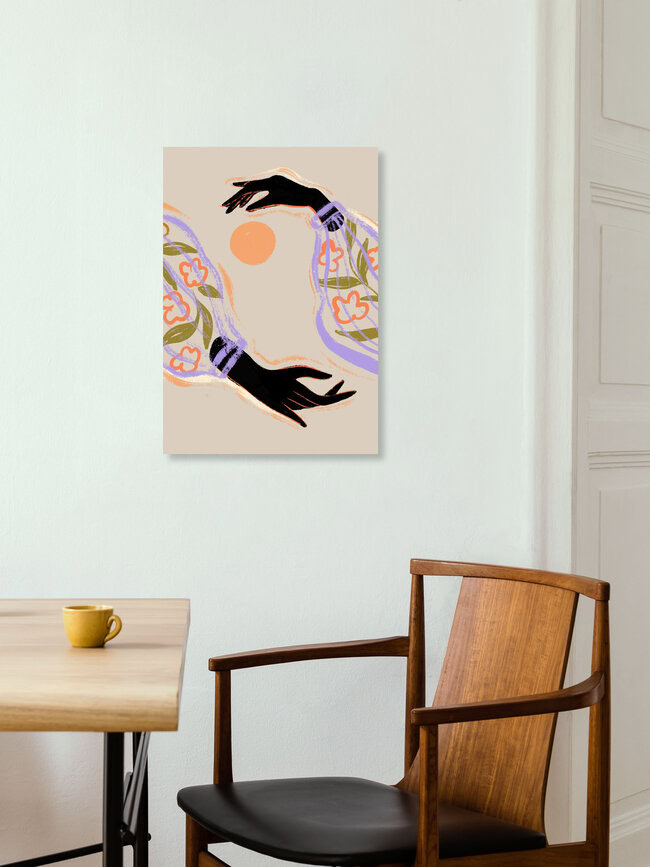 Wandbild 'Embrace the Sun' – Kunst von Arty Guava als Poster oder Acrylglasbild