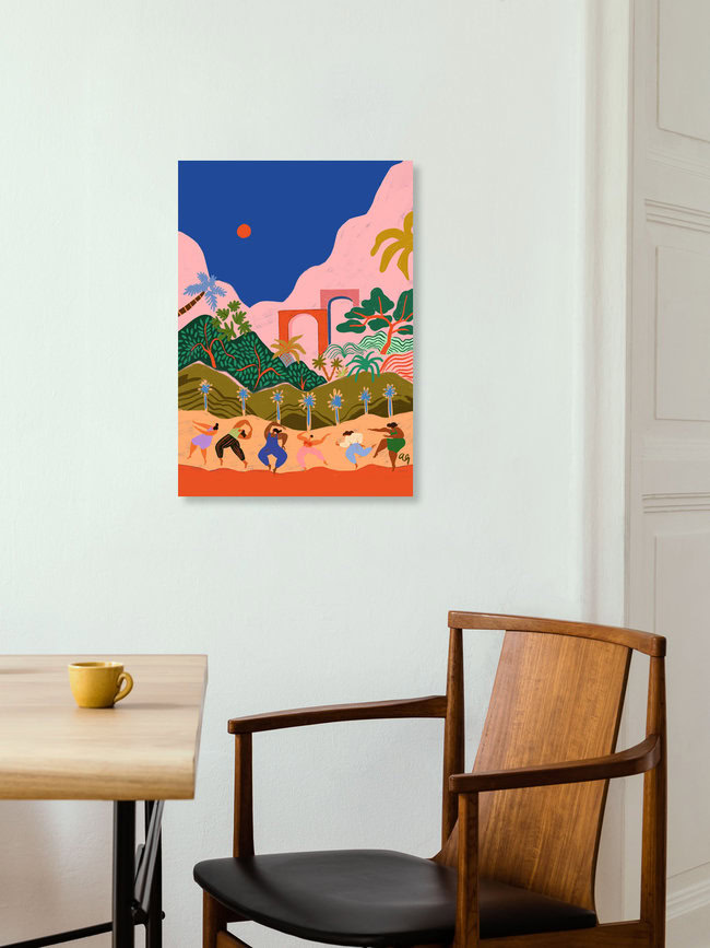 Wandbild 'Dancing in Paradise' – Kunst von Arty Guava als Poster oder Acrylglasbild