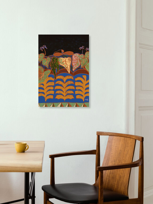 'Dreaming underneath the stars' – Wall Art by Arty Guava as Poster or Acrylic Glass Print
