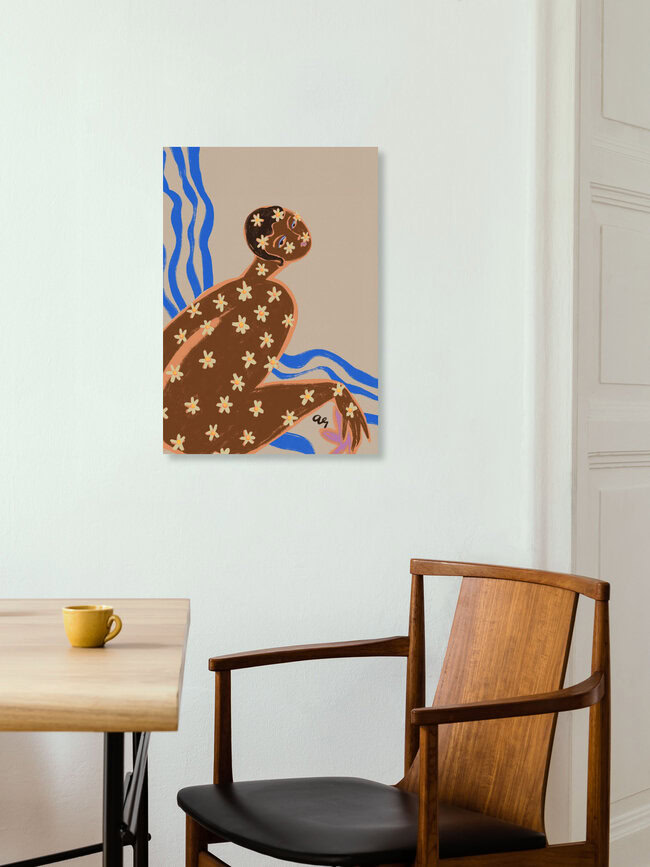 Wandbild 'Blossoming Daisy' – Kunst von Arty Guava als Poster oder Acrylglasbild