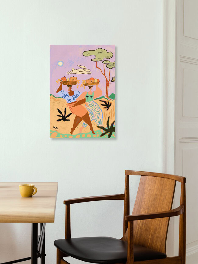 Wandbild 'Autumn Sisters' – Kunst von Arty Guava als Poster oder Acrylglasbild