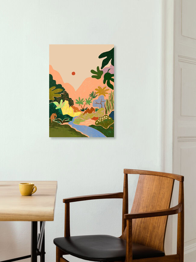 Wandbild 'Lost in Paradise' – Kunst von Arty Guava als Poster oder Acrylglasbild