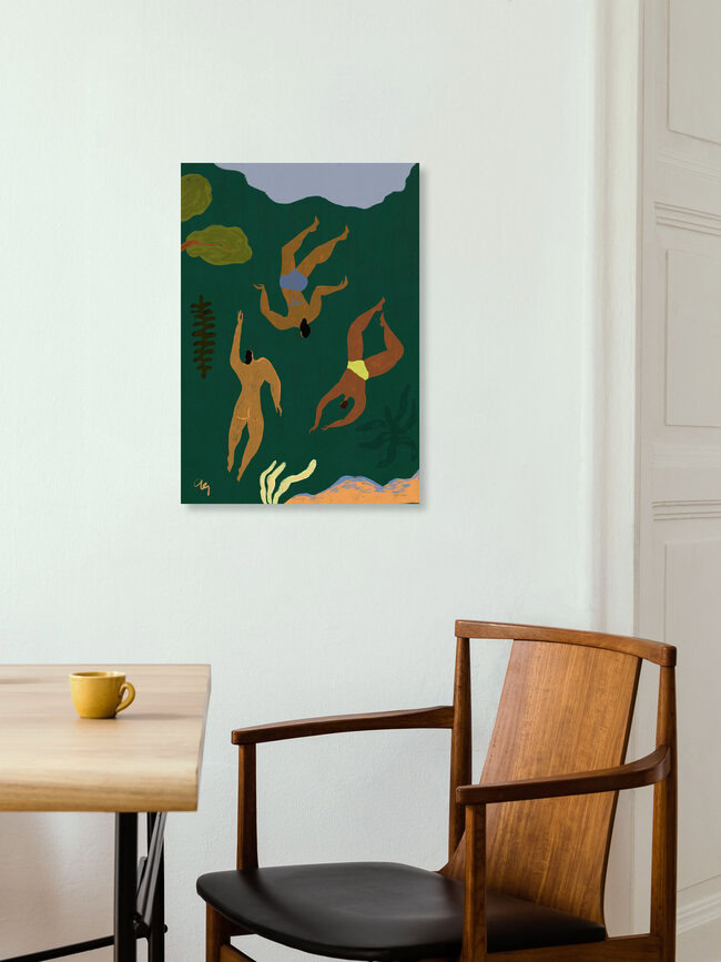 Wandbild 'Lost in Green' – Kunst von Arty Guava als Poster oder Acrylglasbild