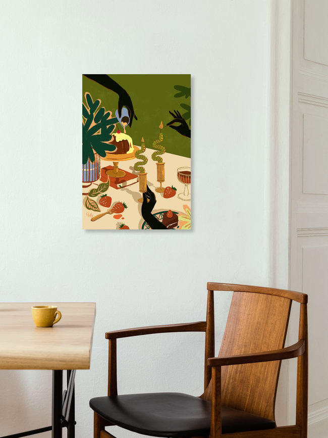 Wandbild 'Merry Feast' – Kunst von Arty Guava als Poster oder Acrylglasbild
