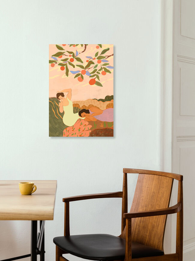 Wandbild 'Mid Afternoon Nap' – Kunst von Arty Guava als Poster oder Acrylglasbild
