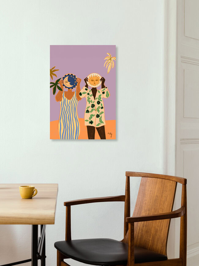 Wandbild 'Sun and Moon' – Kunst von Arty Guava als Poster oder Acrylglasbild
