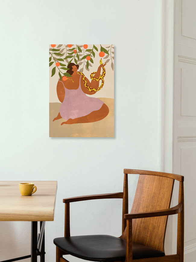 Wandbild 'Smell the Orange' – Kunst von Arty Guava als Poster oder Acrylglasbild