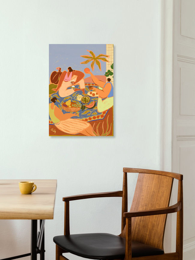 Wandbild 'Summer Picnic' – Kunst von Arty Guava als Poster oder Acrylglasbild
