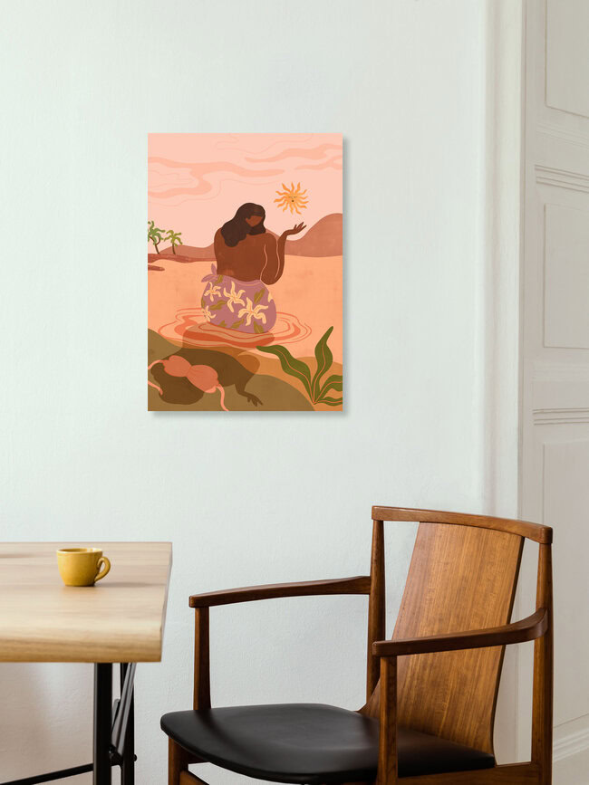 Wandbild 'Sunset Wave' – Kunst von Arty Guava als Poster oder Acrylglasbild