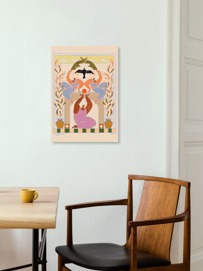 Wandbild 'Taking Flight' – Kunst von Arty Guava als Poster oder Acrylglasbild