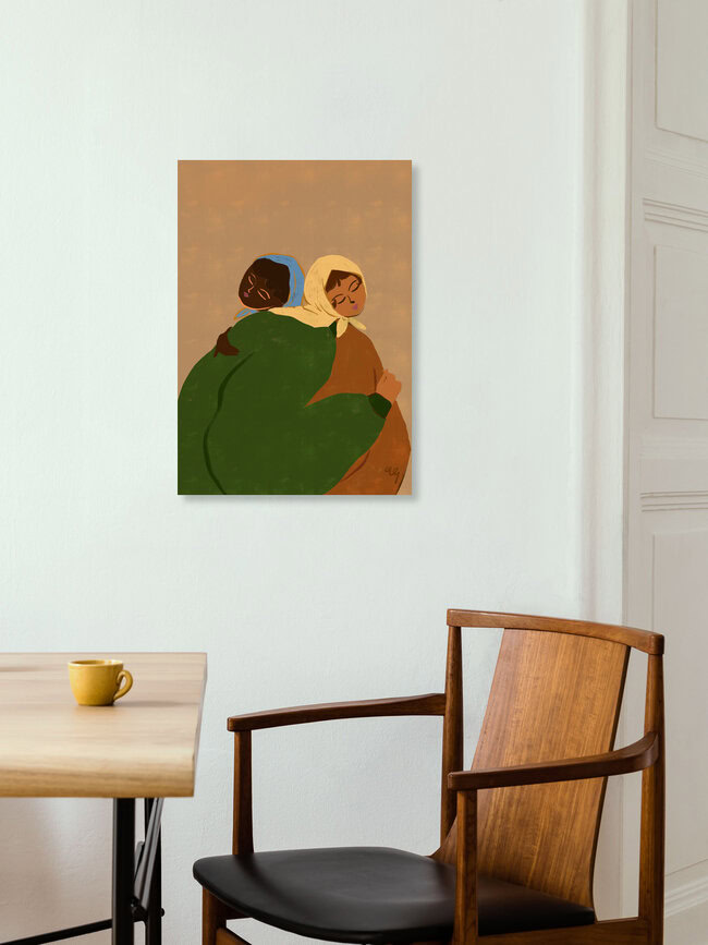Wandbild 'The Hug' – Kunst von Arty Guava als Poster oder Acrylglasbild