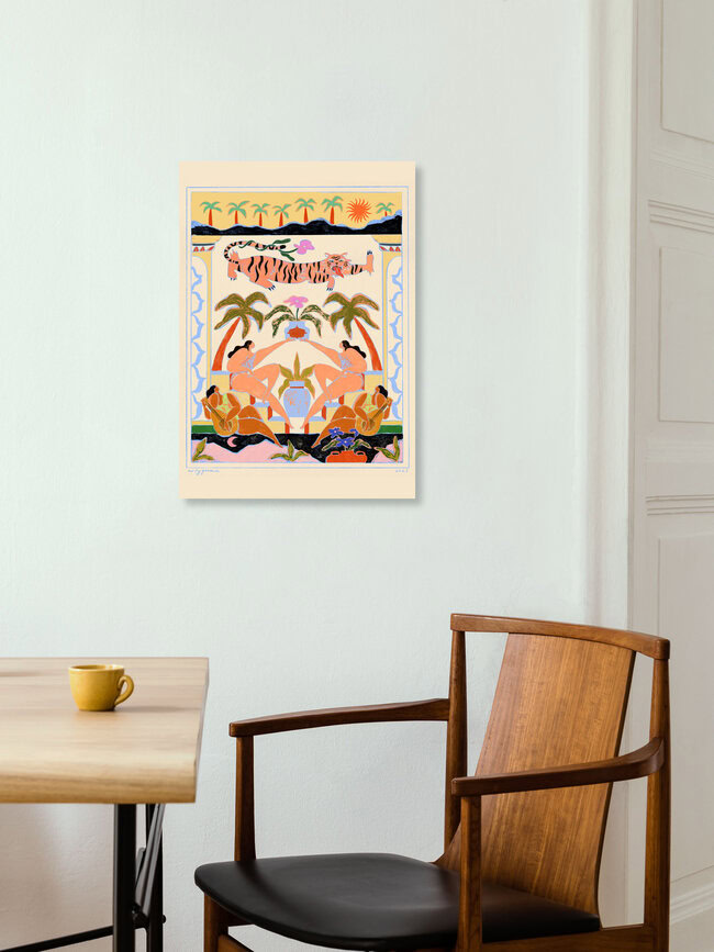 Wandbild 'Tropical Serenade' – Kunst von Arty Guava als Poster oder Acrylglasbild