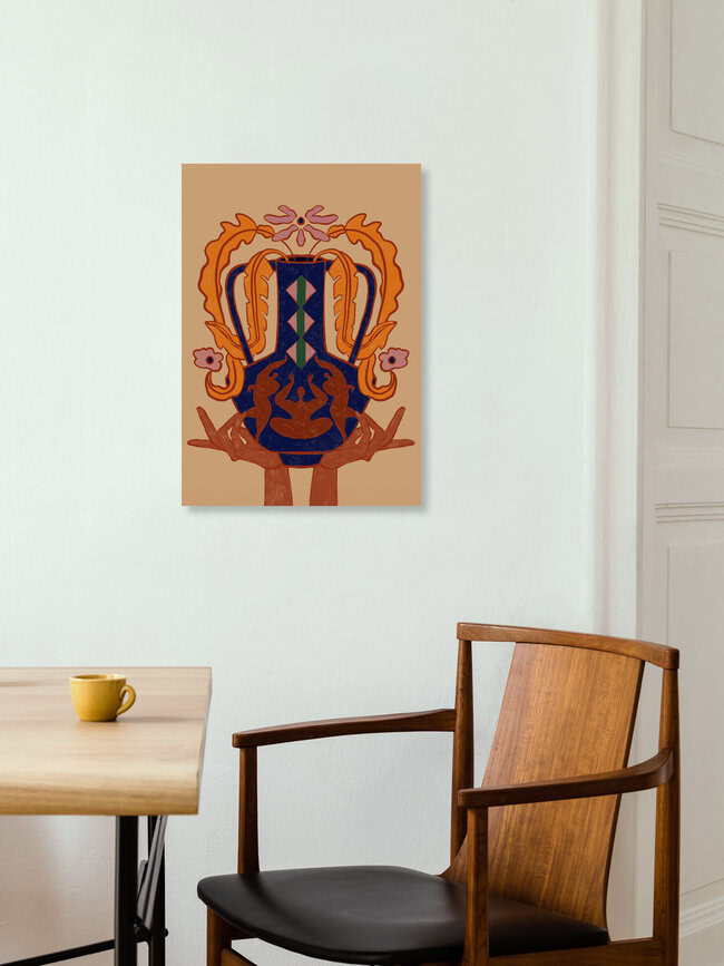 Wandbild 'Vase Blossom' – Kunst von Arty Guava als Poster oder Acrylglasbild
