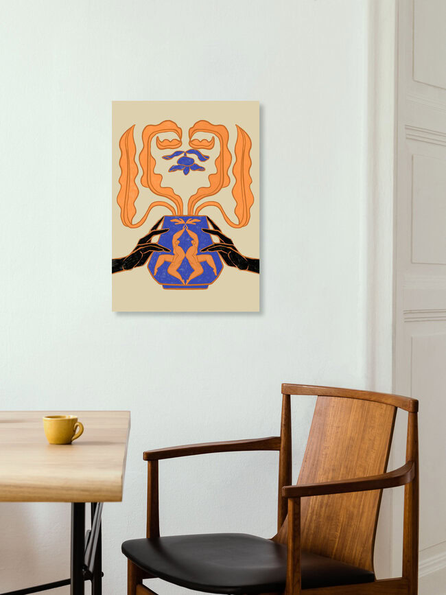 Wandbild 'Vase New Beginnings' – Kunst von Arty Guava als Poster oder Acrylglasbild