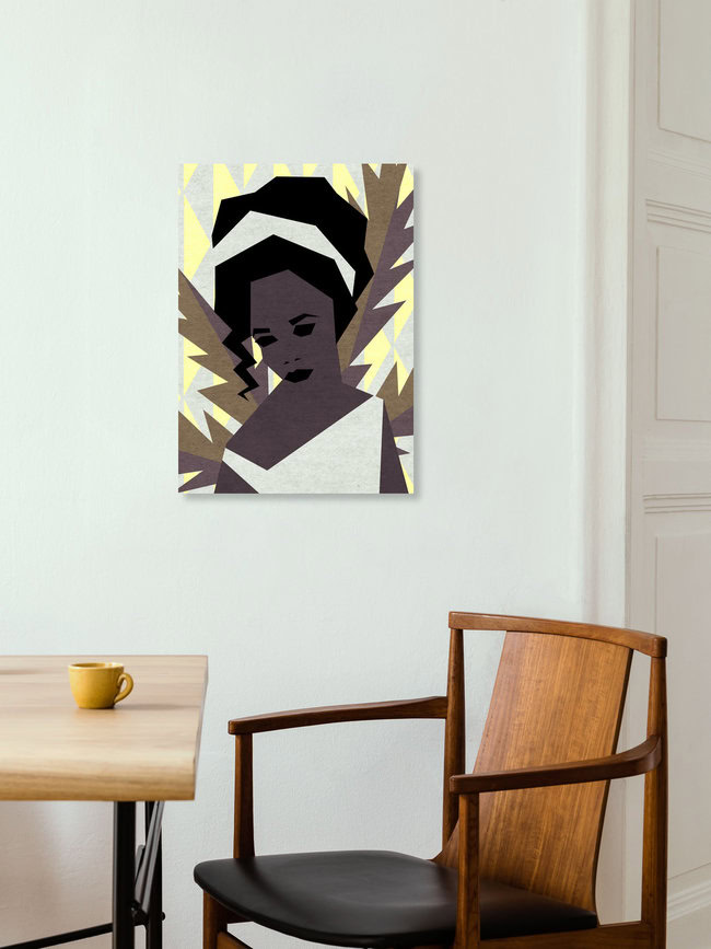 Wandbild 'The shy girl' – Kunst von Sjoerd Piepenbrink als Poster oder Acrylglasbild